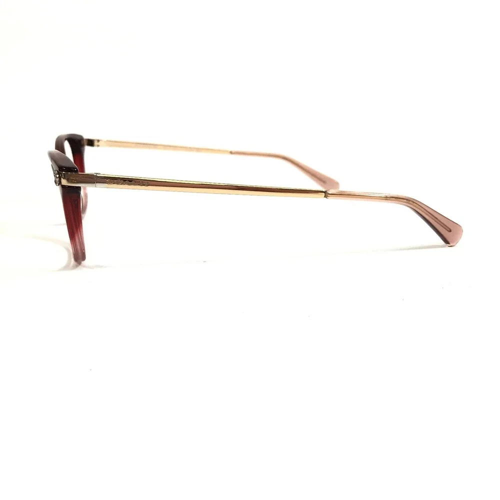 Coach Eyeglasses Frames HC6142 5551 Burgundy Glitter Gradient Cat Eye 51-17-140